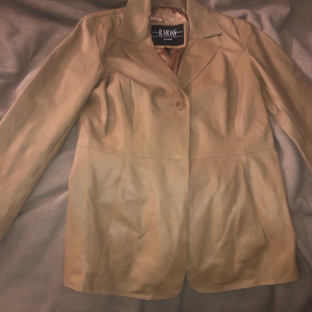 NWT B Moss Leather Jacket